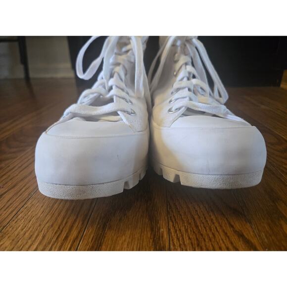 Converse Chuck Taylor All Star High White Platform Womens Sneakers Size 11 - Picture 7 of 12